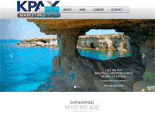 Tablet Screenshot of kpaxmarketing.com